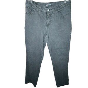 Lee Jeans Womens Size 38" Waist Black Faded Denim Classic Fit Tapered Casual